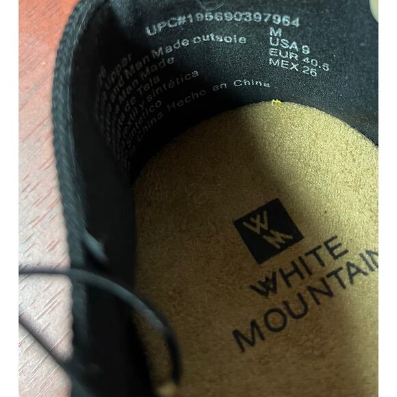 White Mountain Knit Stretch Bling Sneakers - New with Tags! 9 Black - Picture 11 of 12